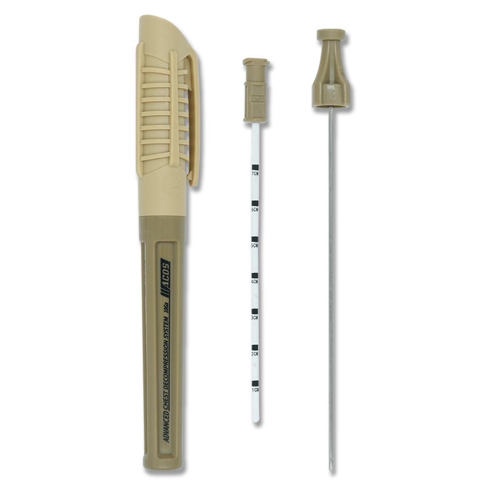 RHINO RESCUE 14ga Needle Decompression Kit | Pneumothorax Catheter for Tension Pneumo, EMS & Trauma IFAK