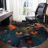1PC Cat Abstract Office Round Area Rug, Indoor Mat Suitable ForOffice, Under Office Chairs Bedroom Living Room Home Decor, Room Deco, D011