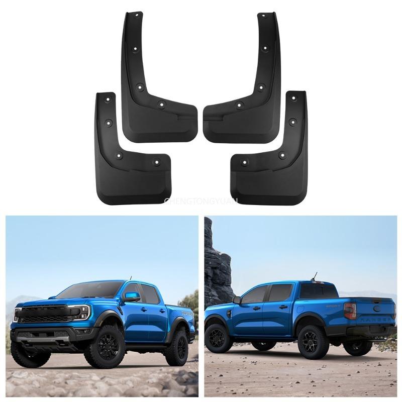 2024 For Ford US Ranger Mud Flaps 4-Piece Splash Guards Set Universal Fit for Pickup Truck