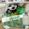 Football Customize Your Name Blanket Warm Comfortable And Soft Blankets Are Suitable For Home Lunch Break Blanket Office Sofa Sofa Gift To Relatives