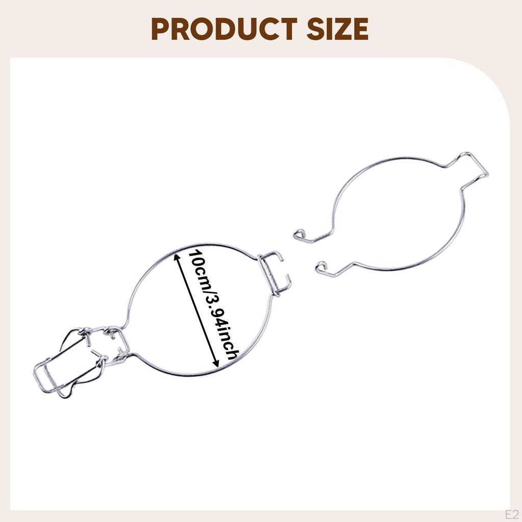 10 Pieces Glass Canning Jar Wire Clamps Fastenings for Tea Leaves, Honey, , Pickles, and More Wide