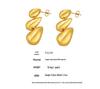 Bohemian Patchwork Water Drop Earrings: 18k Gold-Plated Copper, Large & Small, Fashionable & Personalized for Women.