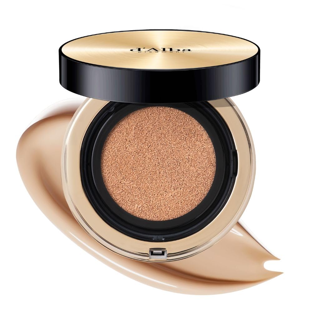 dAlba Glow Fit Serum Cover Cushion No. 23 SPF50+ PA++++ (15g) - Radiant skin luminous finish long-lasting coverage foundation beauty essence suitable