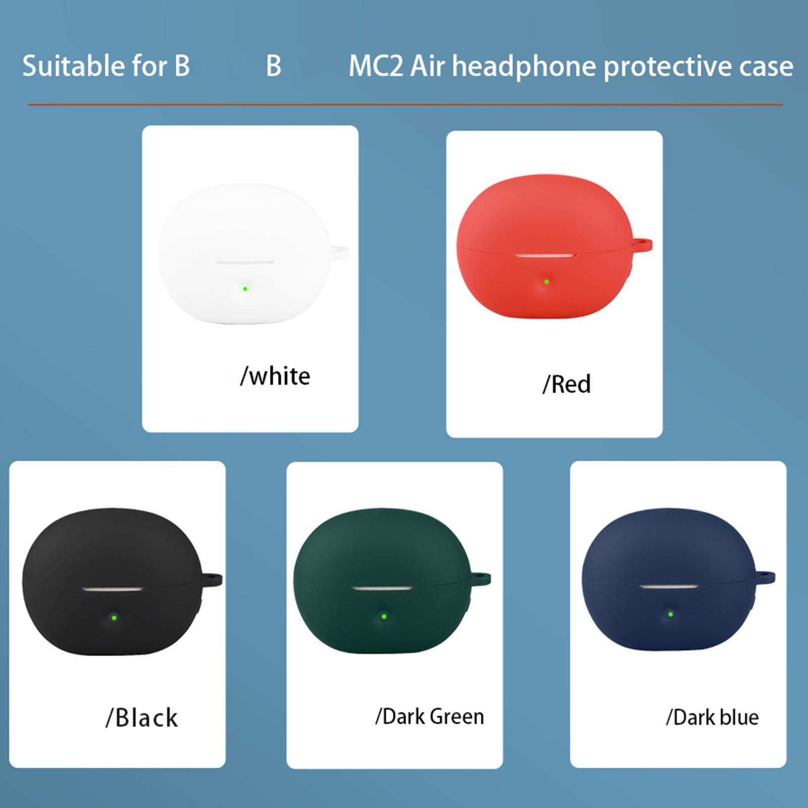 

Earbud Case Shockproof Housing Skin-friendly Guarding Washable Shell Nonslip Keep Safe From Accidental Drop for MC2 Air темно-зеленого