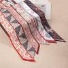 D Family Red Silk Skinny Scarf for Bag Handle, Headband, or Shirt Decoration