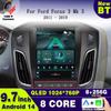 9.7 Inch Android 14 Car Radio For Focus 3 Mk 3 2011 2012 - 2019 Multimedia Carplay Video Player GPS Navigation Stereo 2Din