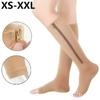 Zipper Medical Compression Socks With Open Toe Zipper Stocking