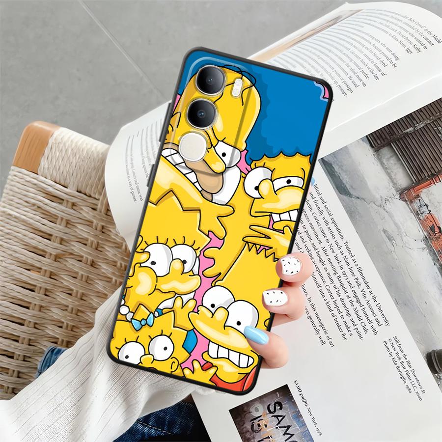 The S-simpsons Cartoon Phone Cover Case for Vivo V21E V23 V25 V30 Y51S Y78 Y71 Y91 V27 Y75 Y81 Y53S V29 Y50 Y95 Y52S Y93