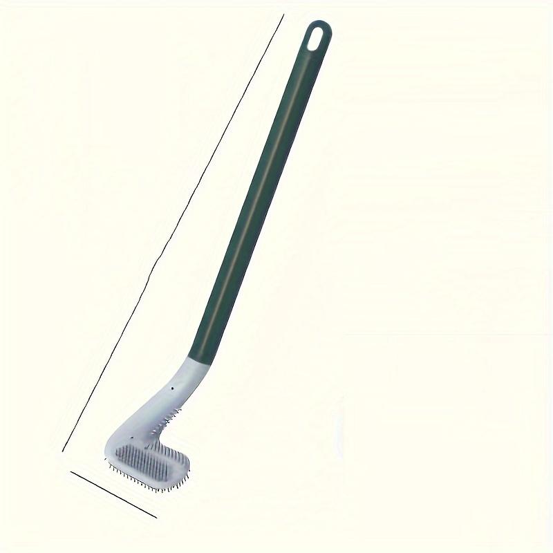 

Available in 3 Colors, This Soft Toilet Brush Features A Long Handle and 360-degree Rotation for Easy Bathroom Cleaning зелёный