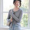 Spring and Summer Button-down Base Layer Women's New Versatile Cardigan, Slimming Long-sleeved Knitted Sweater