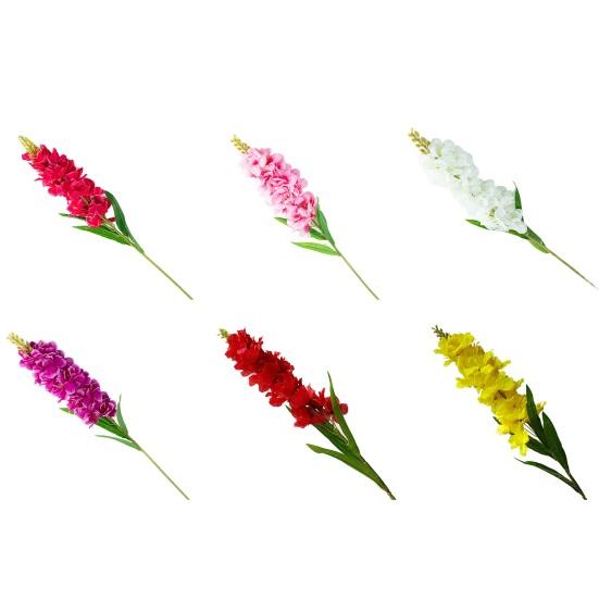 1 Branch Imitation Flower Anti-fade Decorative Multiple Layers Petals Elegant Simulation Larkspur Wedding Scene Layout Decoration