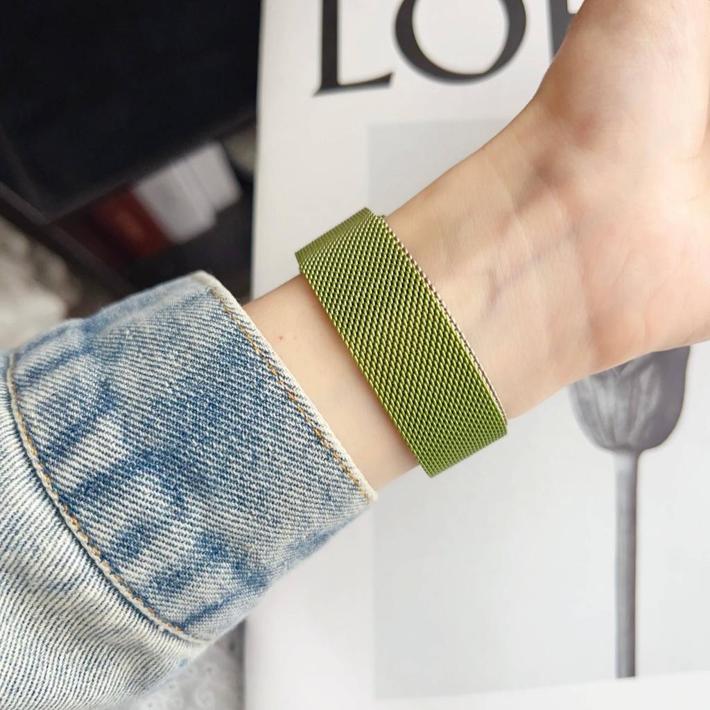 Milánský magnetický řemínek s přezkou pro Huawei Watch Fit4 Pro náramek s poutkem na zápěstí pro Huawei Fit3 nerezový pásek