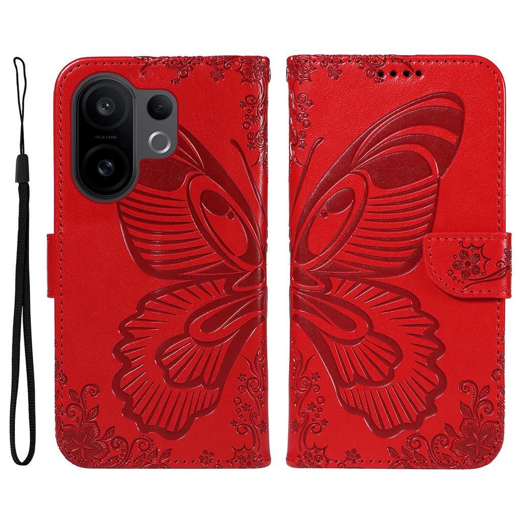 For vivo X200 FE 5G/vivo S30 Pro mini 5G Case Butterfly Pattern PU Leather Folio Flip Phone Cover