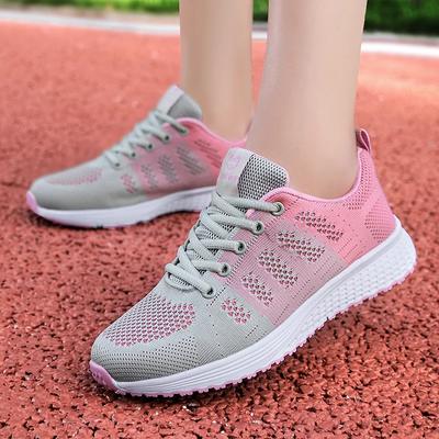 Frauen Casual Schuhe Mode Atmungsaktive Wanderschuhe Mesh Flache Schuhe Turnschuhe Frauen 2024 Gym Vulkanisierte Schuhe Weiß Weibliche Schuhe