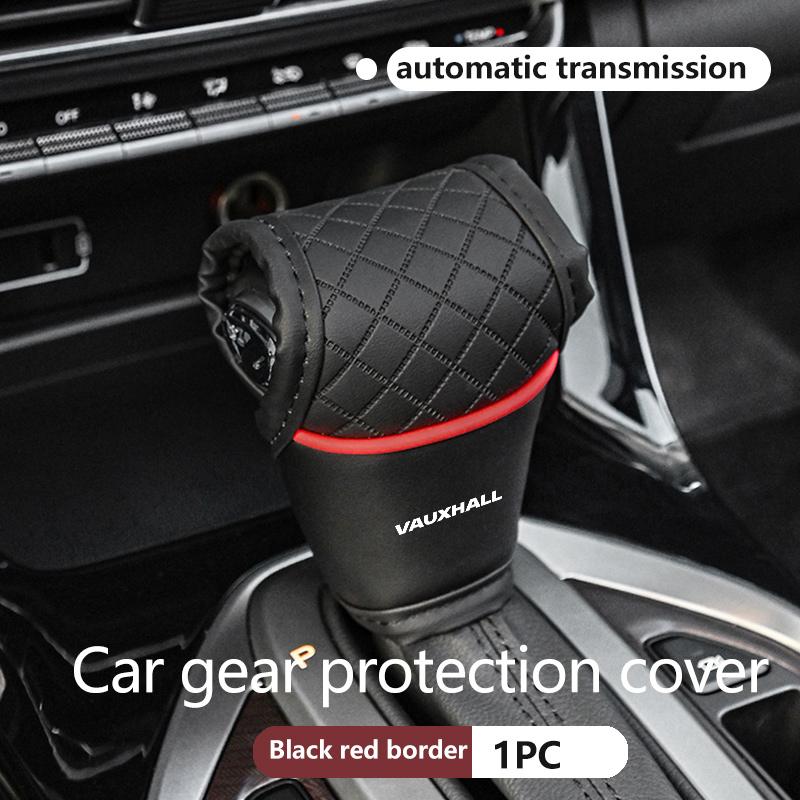 Für Vauxhall Auto Styling Schalthebelabdeckung Leder Rutschfest Automatikgetriebe Hülle Zubehör VXR8 Vivaro Corsa Insignia Tigra