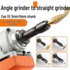 Angle Grinder To Straight Grinder Conversion Head with Electric Chuck for Polishing, Grinding, and Carving.