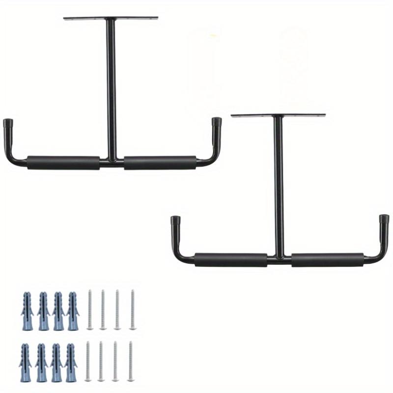 1/2/4Pcs Heavy Duty Garage Storage Hook Rack, Ceiling Installation for Hanging Ladders, Hoses, Wood & Bulky Items, Ideal