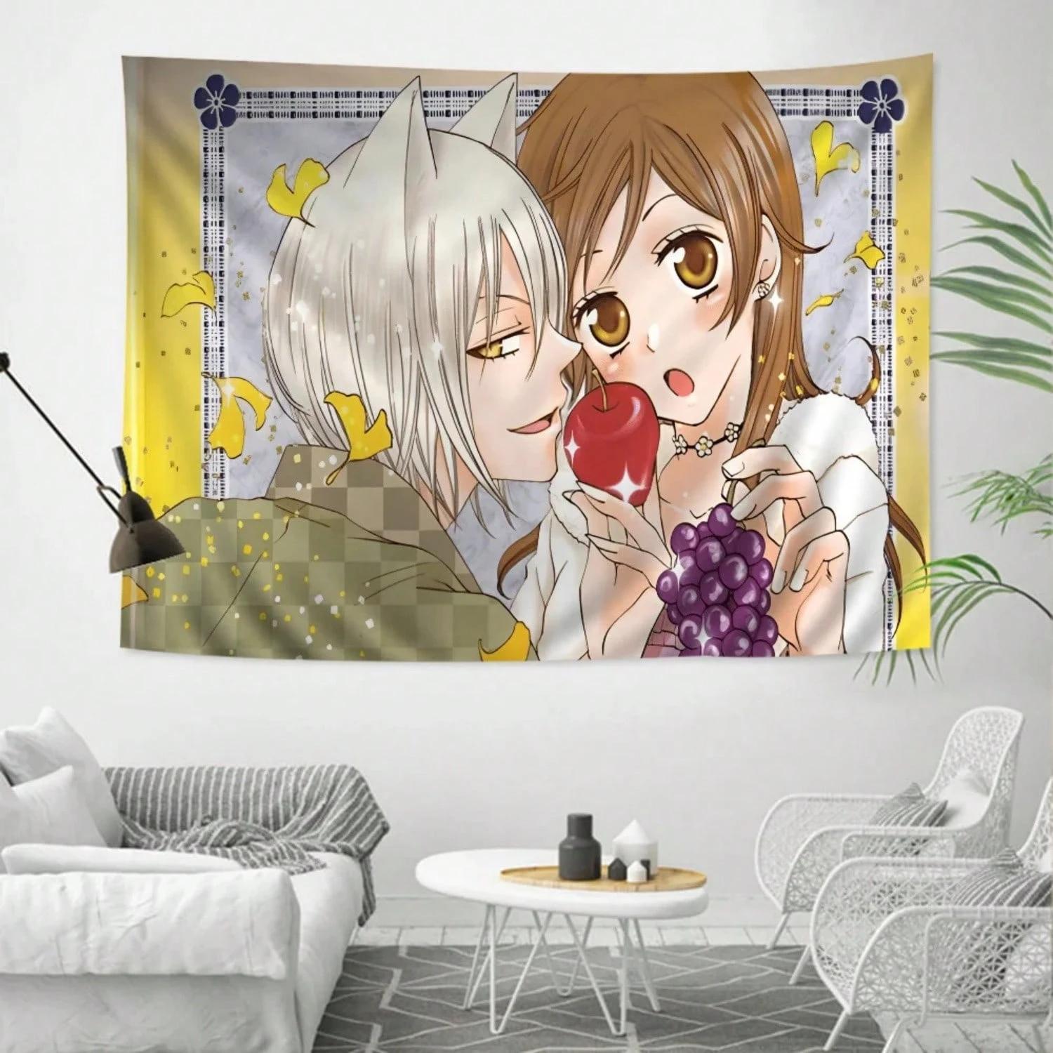 

KamisamaAnime Tapestry Hippie FlowerWall Carpet Dorm Decoration Hanging Home Decor For Decoration In Bedrooms And Dormitories 74x94cm(29x37in)