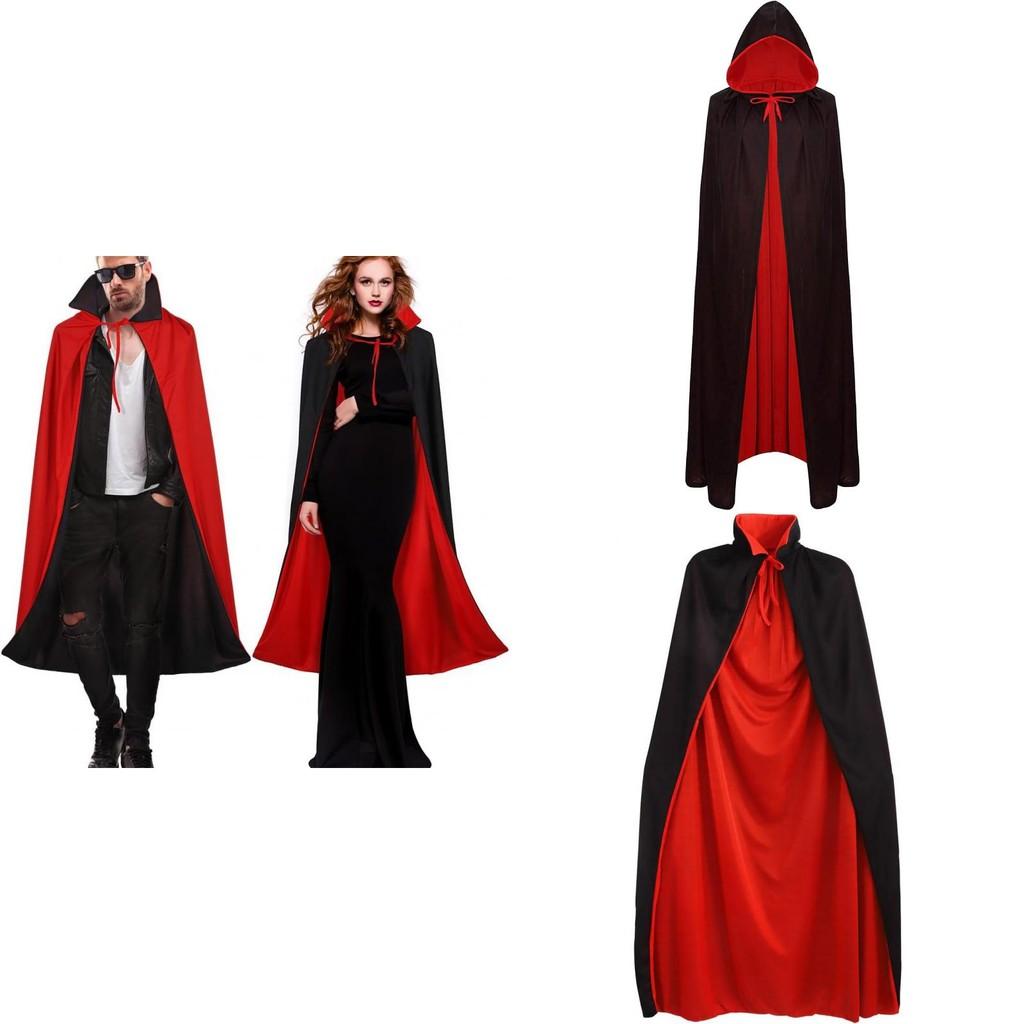 Vampire Halloween Cloak With Cap For Cosplay Party Costume Performance Stage