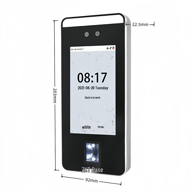 ZKTECO xface600 Facial Recognition Time & Access Control System CN plug (adapter included)