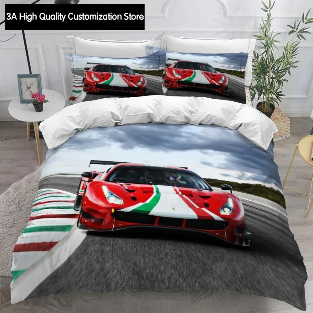 Car Modern Bedding Set Queen King Full Double Duvet Cover And Pillowcase Boys Bed Linens 240x220 Quilt Cover NO Sheet