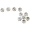 52 Pcs Round Alphabet Loose Beads White A-Z Letter Beads Charm  for Bracelets