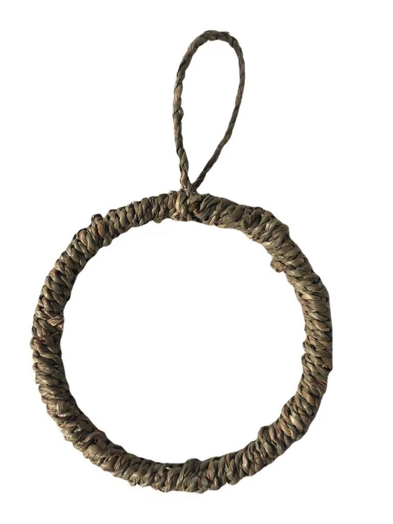 Rattan Handgeflochtener Runder Papageien Hängender Ring Vogelhaus Haustier Kauspielzeug Eidechsen Hängematte Käfig Spielzeug Vogel Schaukel Zhenze Cao Kreis