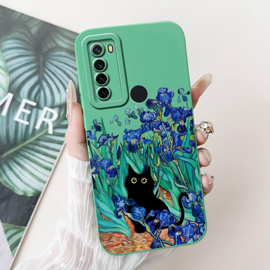 For Xiaomi Redmi Note 8 8T Case Fashion Painted Camera Protection Square Silicone Coque Soft Cover For Redmi Note8 Note8T Fundas