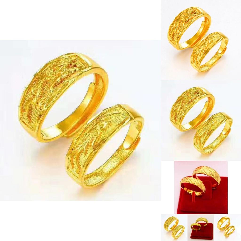 Modne pierścionki dla par z wzorem deszczu meteorytów, pozłacane miedziane, jako unikalny dodatek