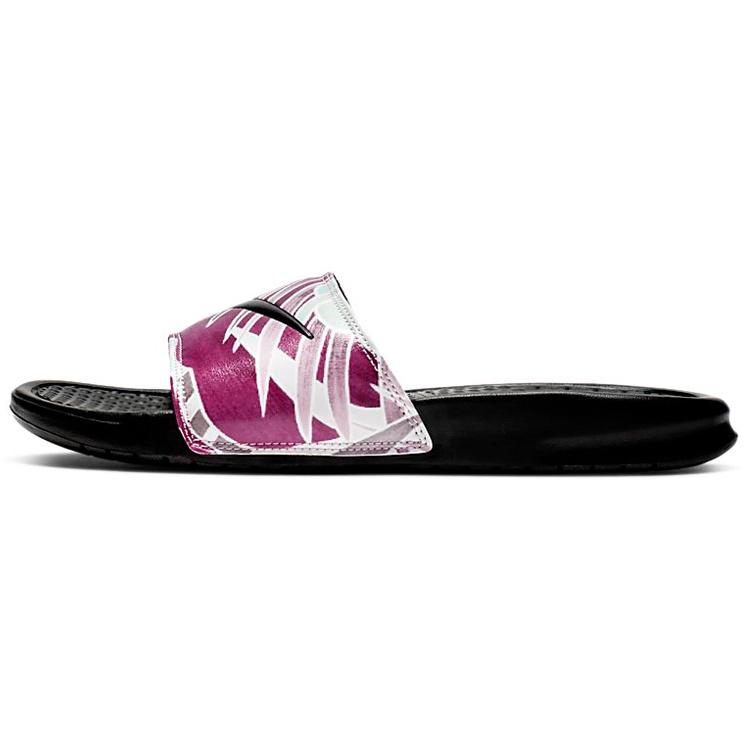 (WMNS) Nike Benassi JDI Print  Black Active Fuchsia  Women s 618919-030 EU 35.5