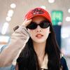 Trend Clear Gray Cat Eye Oval Sunglasses  Women Brand Design Rivets Sun Glasses Cateye Frame Men Shades Eyewear Female Uv400