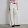 Chuyu Black Label Women's Lycra Stretch Wide-Leg Frayed Hem Jeans