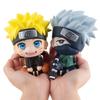 Naruto Shippuden Action Figure Car Ornament Sasuke Itachi Kakashi Chibi Model Dashboard Decor Gift