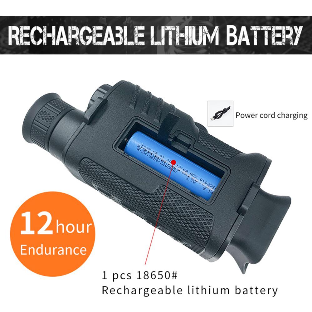 1080P Infrared Night Vision Monocular 8X Zoom Digital Night Vision Goggles with 32GB Memory Card