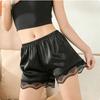 Dames IJszijde Veiligheidsshorts, Ademend Niet-knellend Anti-schuur Ondergoed, Kantafwerking Naadloos Anti-opkruipende Korte Broek