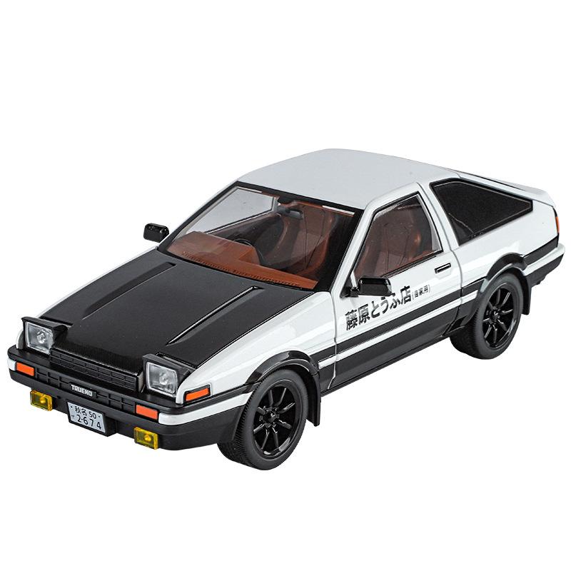 

Initial D 1/18 TOYOTA AE86 Trueno Sports Car High Simulation Home Decoration & Collectibles Hobby Display Ornaments Holiday чорний