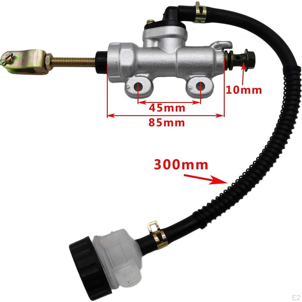 Motorcycle Rear Foot Brake Main Pump Aluminum Hydraulic Cylinder with Reservoir for CBR250 400 600