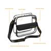 Summer Clear Bags Women's Transparent PVC Jelly Handbag Travel Beach Female Shopping Shoulder Bag Waterproof Crossbody Bag Purse