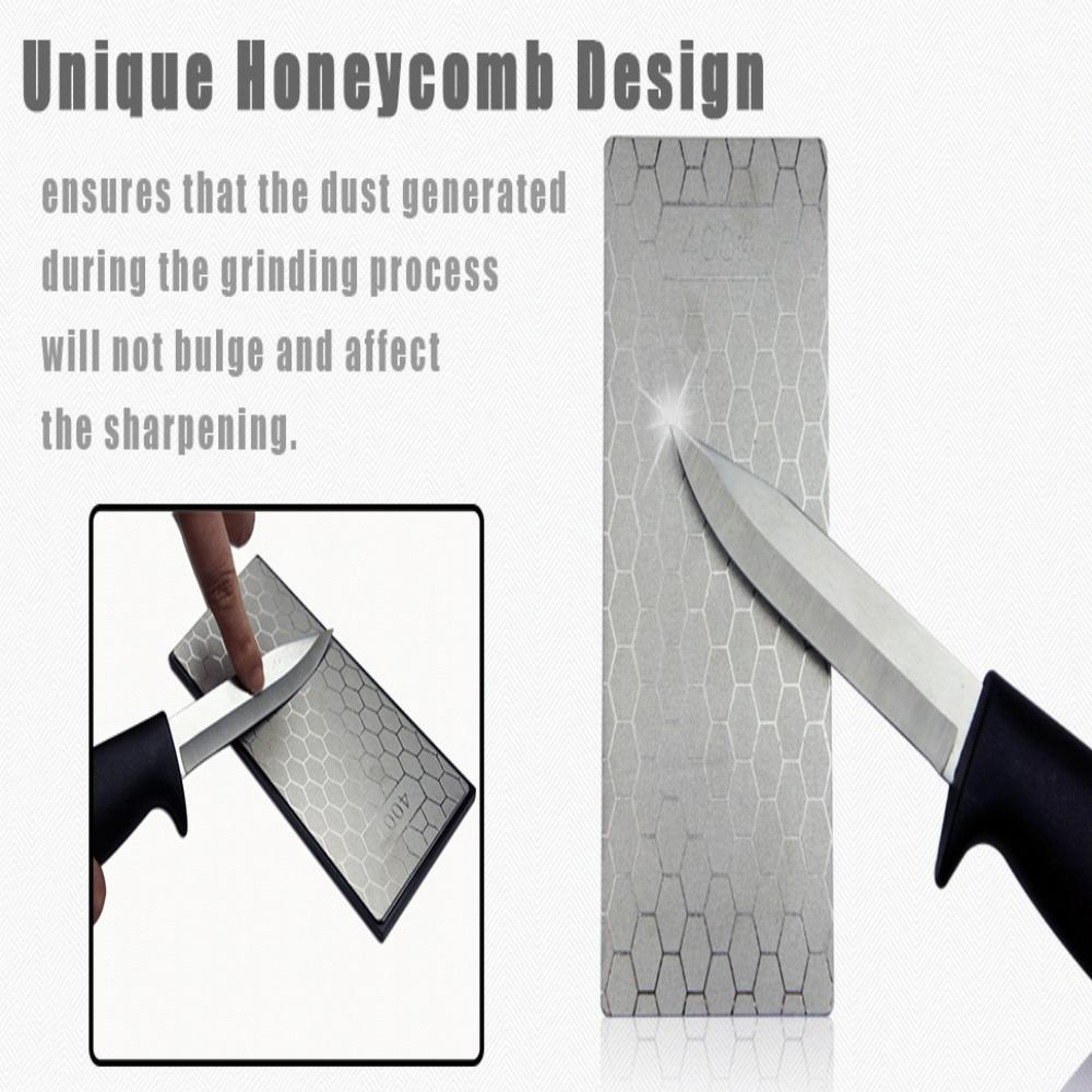 Diamond Honeycomb Shaped Sharpening Stone Piece Multi-Tool Polishing Tungsten Steel Ceramic Grinding Whetstone Kitchen Gadgets