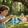 Creative Solar Bird Bath Floating Water Feature Hummingbird Bathing Bowl  Home Garden