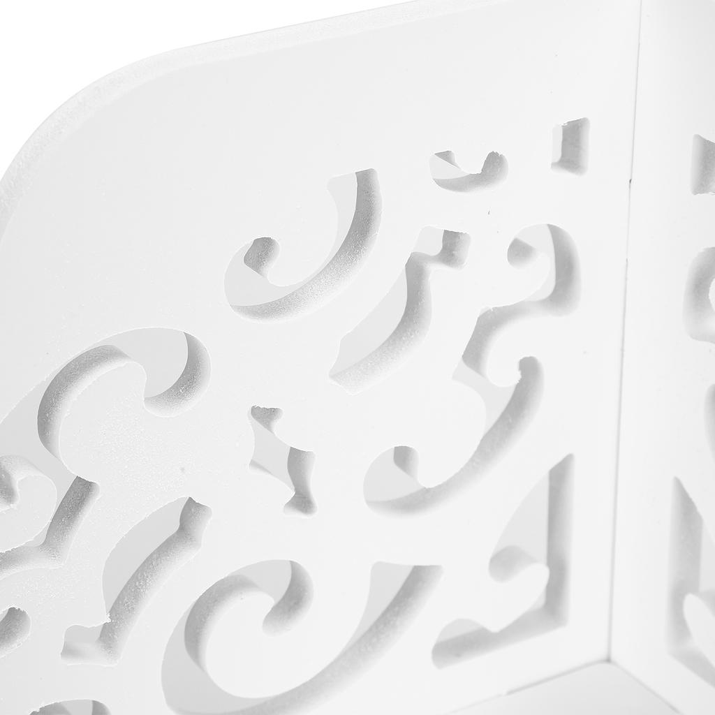 4Tier Wall Mounted Corner Shelf Shelves Display Carved Dampproof Unit Bathroom