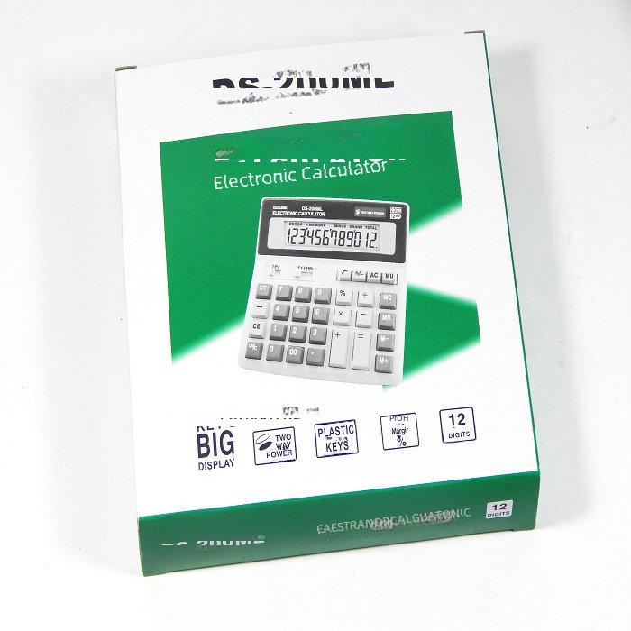 Dual-Power Electronic Solar Calculator with 200ML Display