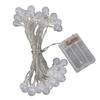 Globe String Lights Battery Powered Type Colored IP66 Waterproof LED Bulb String Lights for Christmas Holiday Decorations