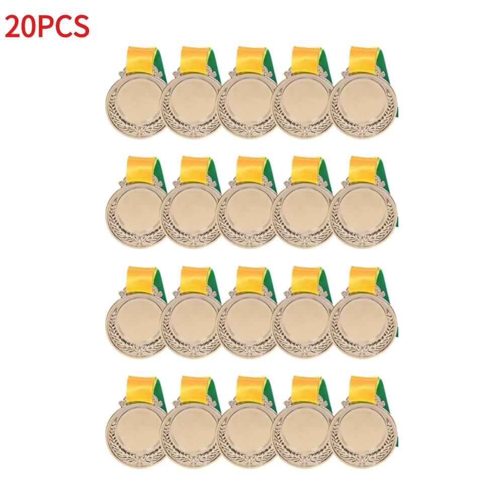 10/20/30PCS Gold Silver Bronze Award Medal Winner Reward Outdoor Sport Football Competition Prizes Medal for Kids Souvenir Gift