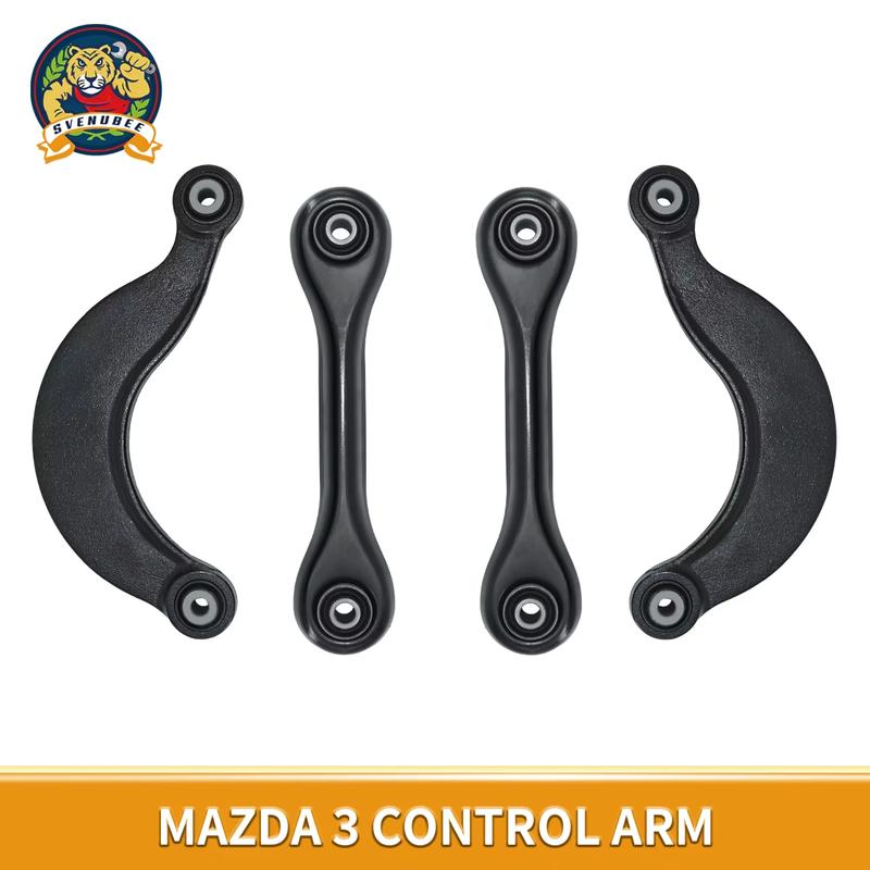 Svenubee 4Pcs Rear Lower Control Arms Suspension Kits for Mazda 3 5 Volvo C30 S40 2000 2001 2002 2003 2004 2005-2018 K660012