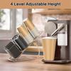Acrylic Cup and Lid Holder with Straw Organizer, Adjustable Coffee Cup Holder Organizer, for Paper & Plastic Cups