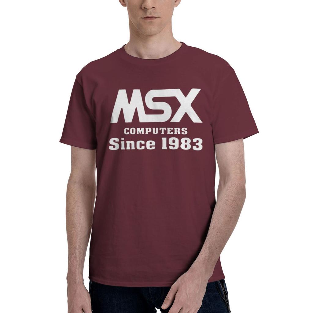 MSX Computer Since 1983 100 Cotton Casual Breathable Confortable Man Funny Mens TShirt Mens Tops