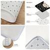 1Pcs Anti Fatigue Kitchen Rugs, Minimalist Camellia Print Waterproof Non-Slip Thick Cushioned Kitchen Mat Heavy Duty Comfort Standing Mat for Kitchen