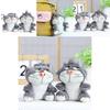 Adorable Lucifer Cat Plush Toy Keychain Cute Soft Figurine For Backpack Decoration