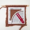 Knitting Gauge Converter Knitting Stitch Calculator Counting Frame Ruler Big Eye Needle Knitting Tool Sweater Crochet